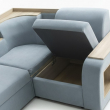 Диван "Персона 7ДУ" с оттоманкой - Производство мягкой мебели